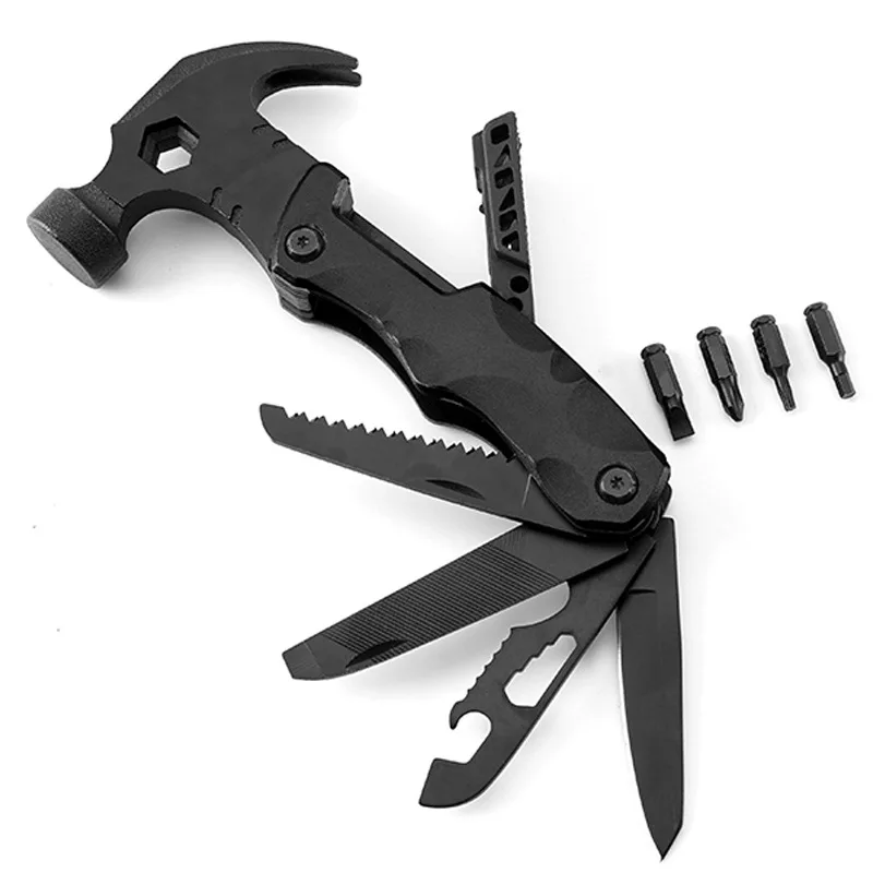 

Multifunctional claw hammer Outdoor camping portable combination tool, home emergency repair hammer