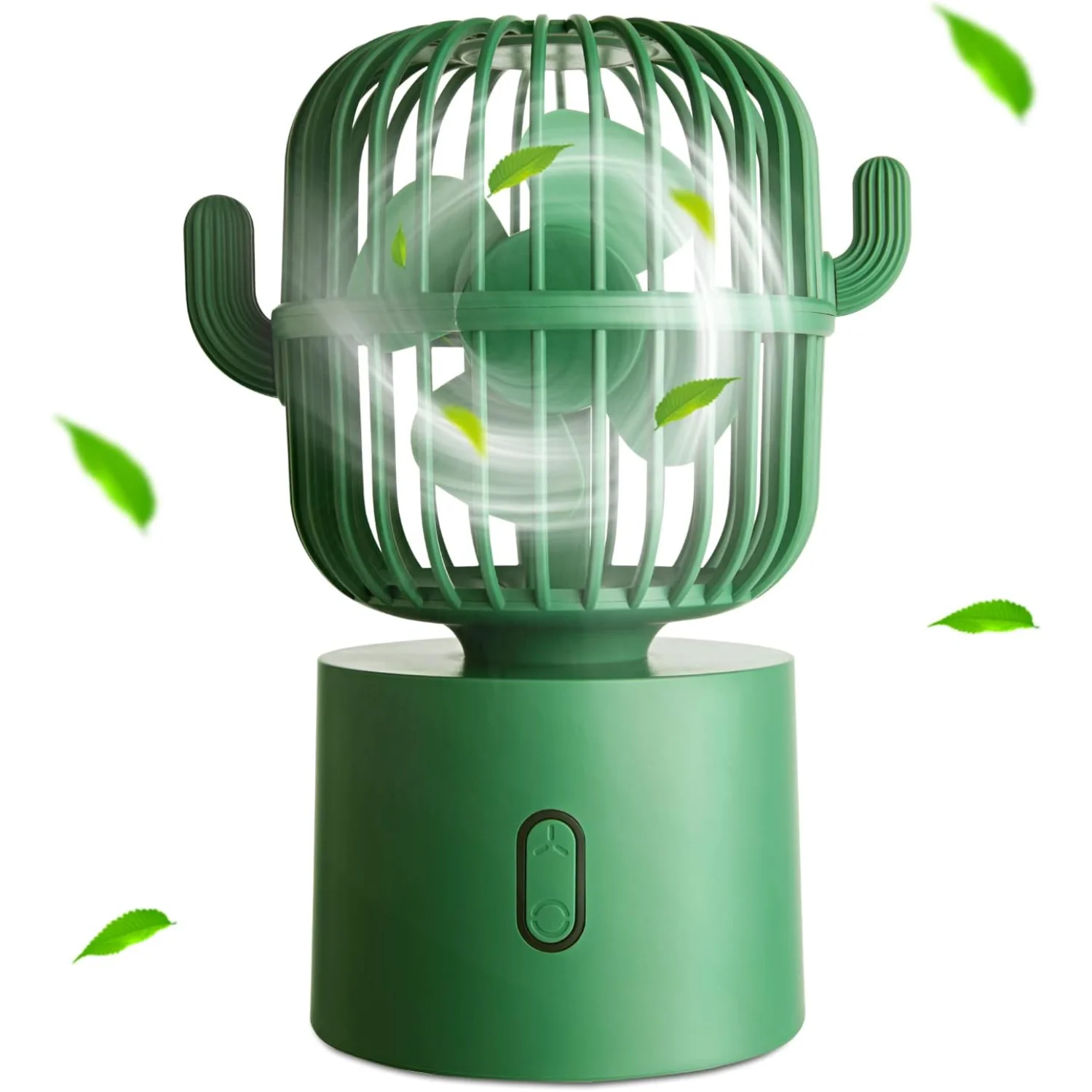 Cactus Fan, Cute Desk Fan Small Mini Office Desk Fan Quiet,  USB Portable Fans  Speeds Strong Wind, Cactus Office Supplies, Pers