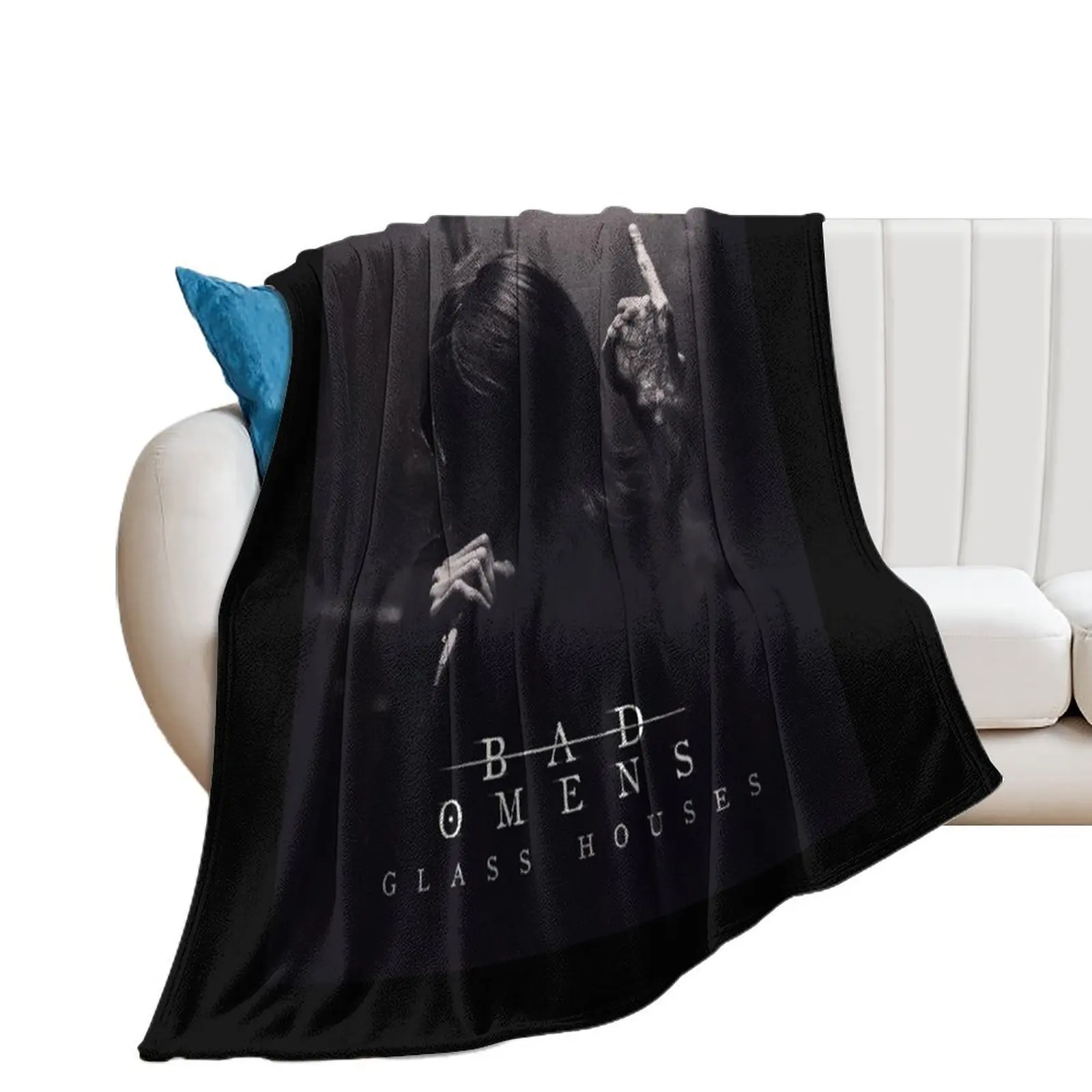 

Bad Omens - Glass Houses Throw Blanket Vintage Giant Sofa Blankets