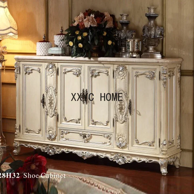 

Custom-made French Court Shoe Cabinet Locker Door Porch Your European Classic Carved Cabinet Villa Furniture Custom
