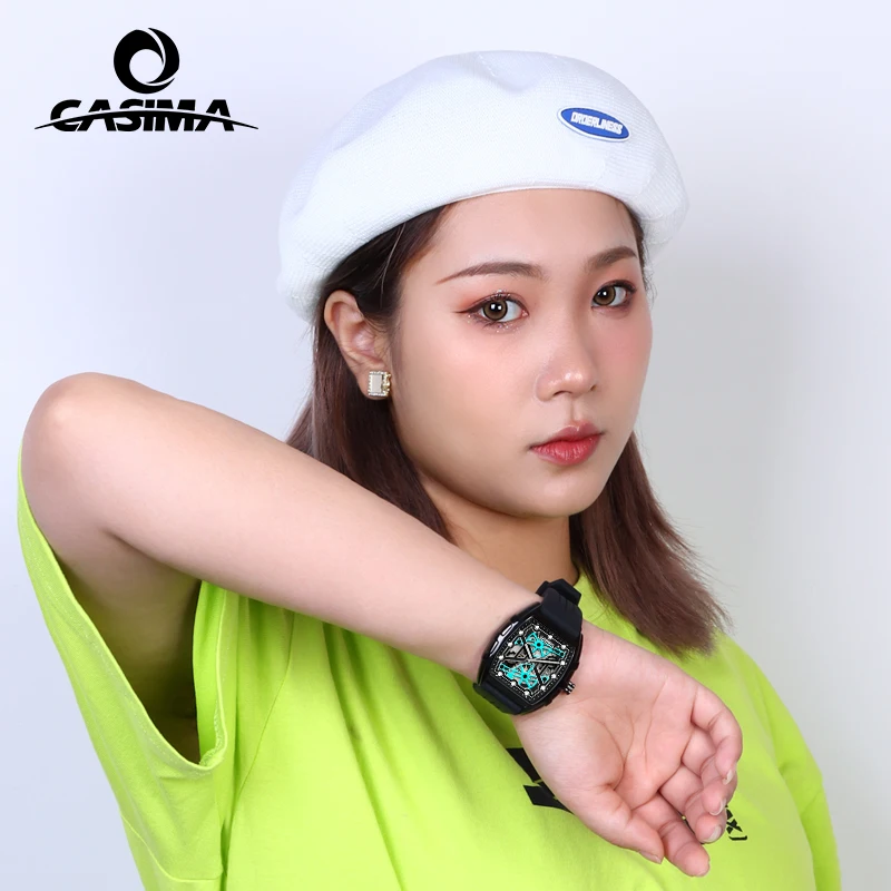 CASIMA Silicone Strap Sports Watches, Students Watches Couple Watches Quartz Movement, Waterproof, Model CS2160-1043
