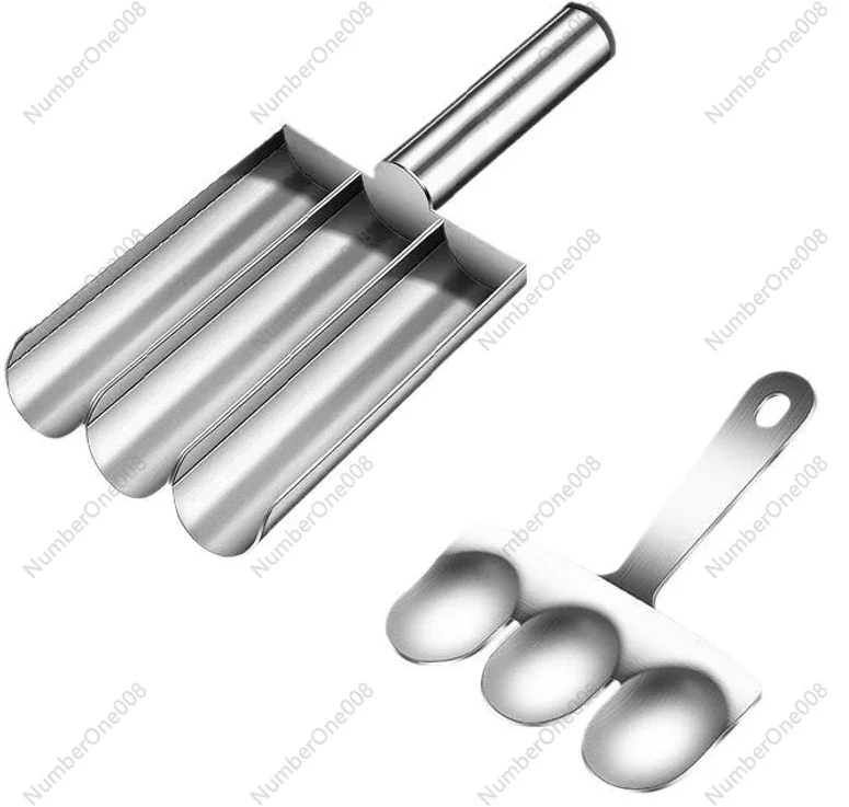 Stainless Steel Meatball Maker Fish Ball Shrimp Paste Mold Scoop Kitchen Tool for Home Use