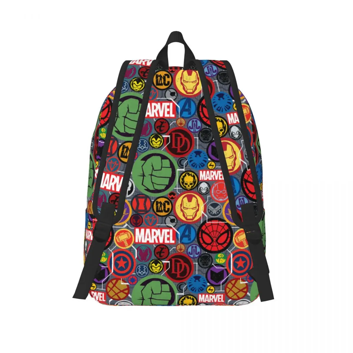 Signs College Bag Marvel Avengers Film For Women Kid New Hiking Back To School Gift Zipper Closure Laptop Bag