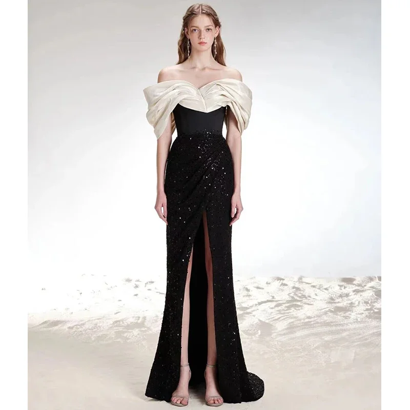 Robe de Soirée Longue et Élégante pour Femme, Tenue de Gala, Bal, Mariage, Événements Spéciaux, 2023