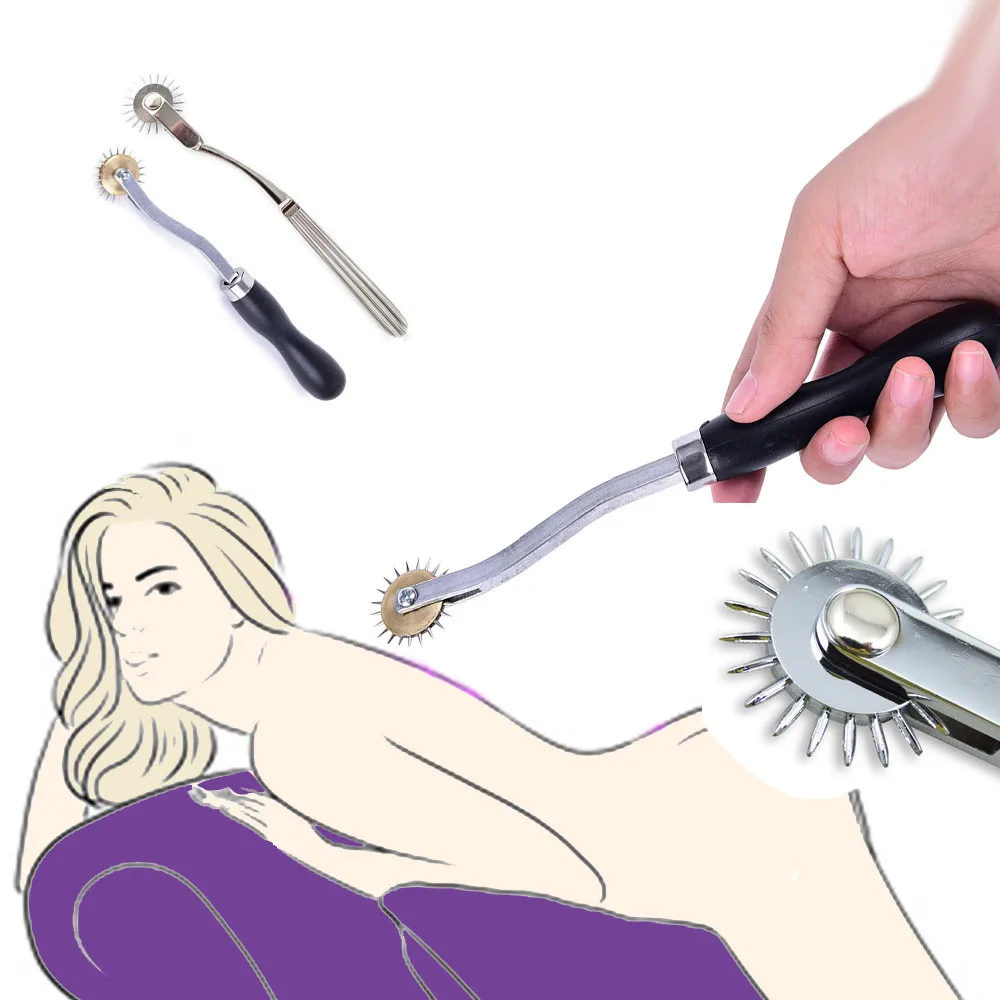 BDSM والعتاد الأسطوانة أدوات التدليك الفولاذ المقاوم للصدأ عجلة والعتاد الأسطوانة محفز SM صنم الرقيق Roleplay منتجات الكبار المثيرة اللعب