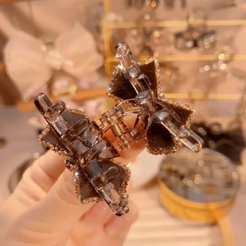 

P9FE 2 шт., заколка для волос с бантом и стразами для торжественных случаев, свадьбы, повседневного использования