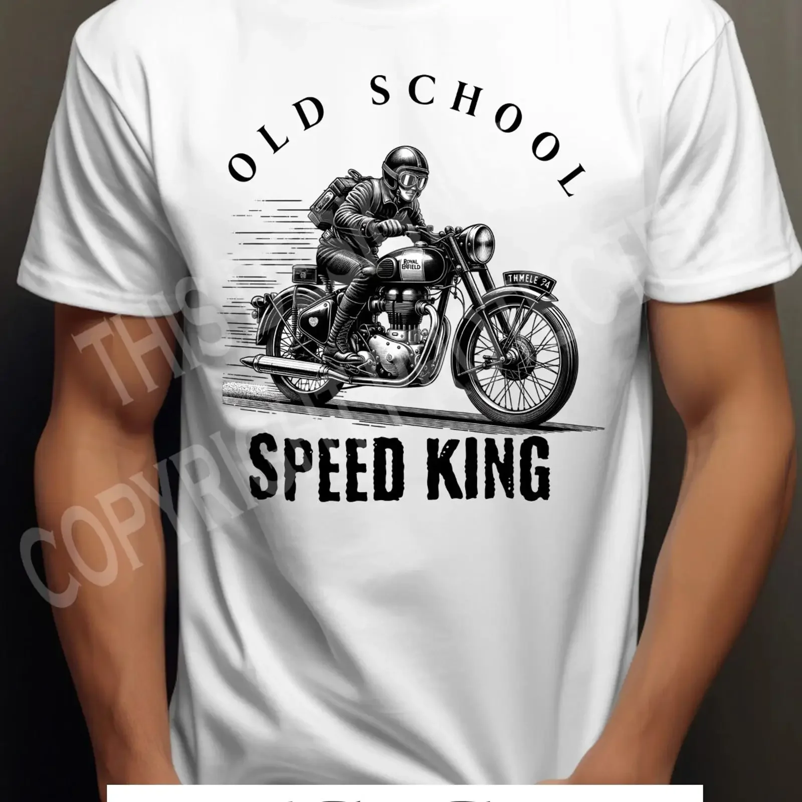 Biker T Shirt Classic Old School Ton Up Boys Cafe Racer Various Designs Motor vintage Washed Versatile streetwear Soft Casual