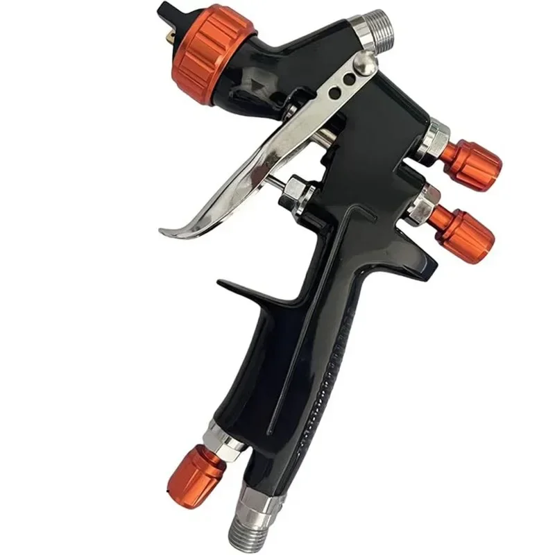 150ml Mini HVLP Spray Gun Nozzle Gravity Feed Upper Cup High Atomization Touch Up Paint Gun for Auto Small Area Repair