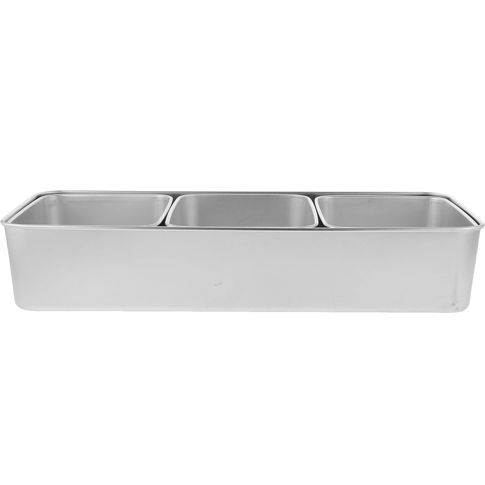 

Portable Stainless Steel Snack Tray Divided Compartments for Picnic Camping Travel Dried Fruit Box Nuts Container Food Storage