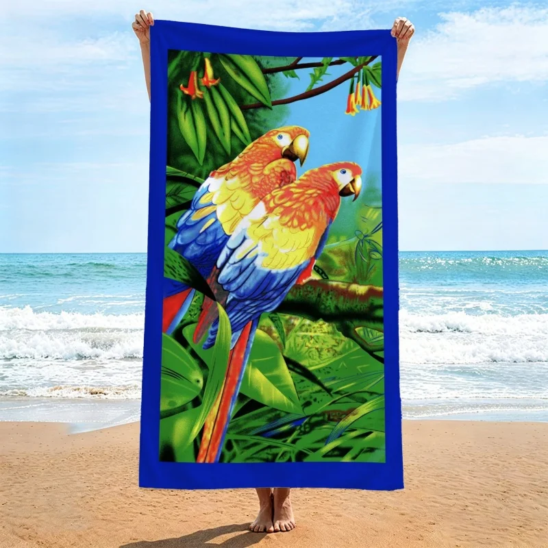 Newest Beach Towel Soccer Ball Teal Striped Print Beach Towel Sports Themed Large Absorbent Microfiber Bath Towel