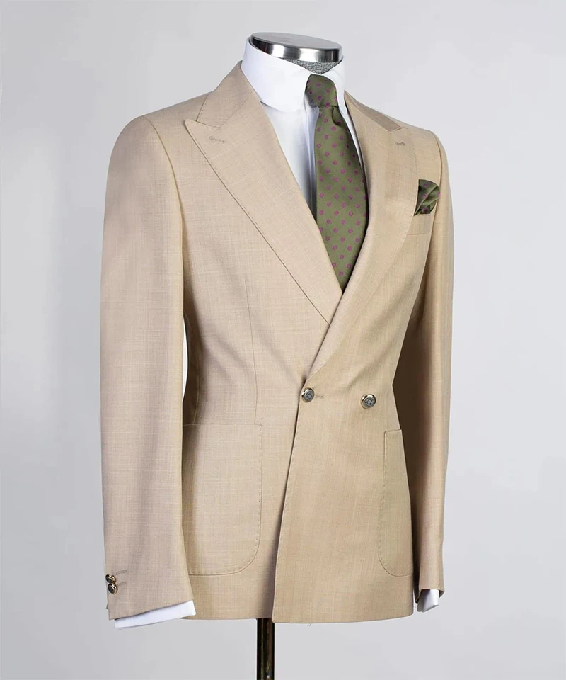 Costume Formel pour Homme, Smoking Patricia à Revers, Simple Boutonnage, Poches, Personnalisé, Blazer sur Mesure, pour Occasions Formelles, ix, 1 Pièce