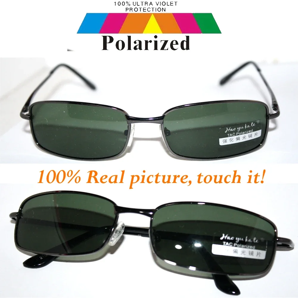 

Spring Leg Square Classic Model Driver's Tac Enhanced Polarized Polaroid Polarised Golf Uv 400 Men's Sunglasses Real Picture