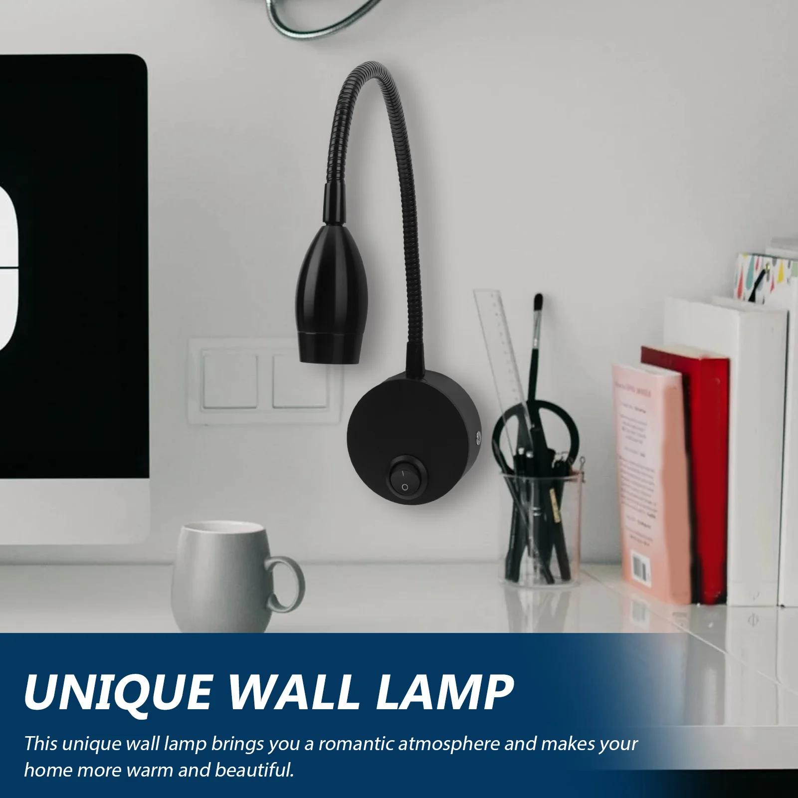 

Modern LED Wall Lamp for Bedroom Flexible Reading Light with Eye Protection Design Home Decorative Lighting Hose Spotlight