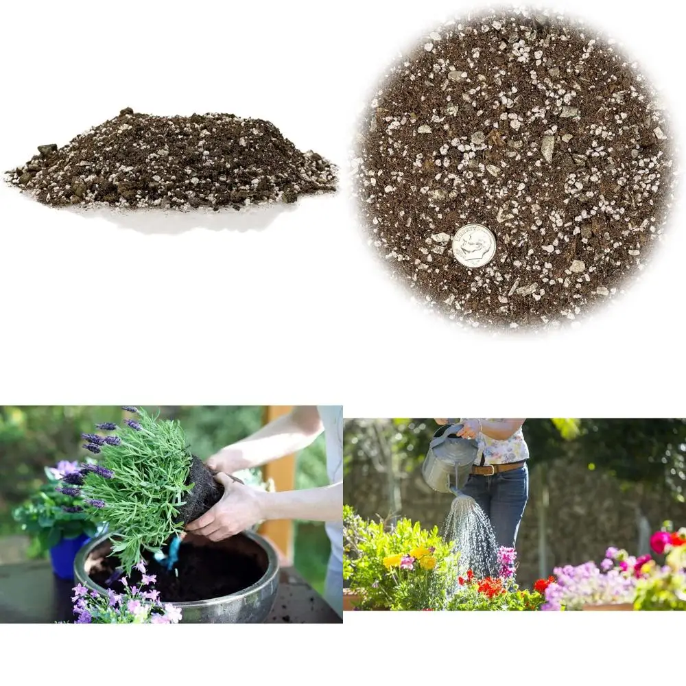 

Premium Moisture-Control Potting Mix - Achieve Ideal Moisture and Nutrient Balance for Your Plants - 10 Quart