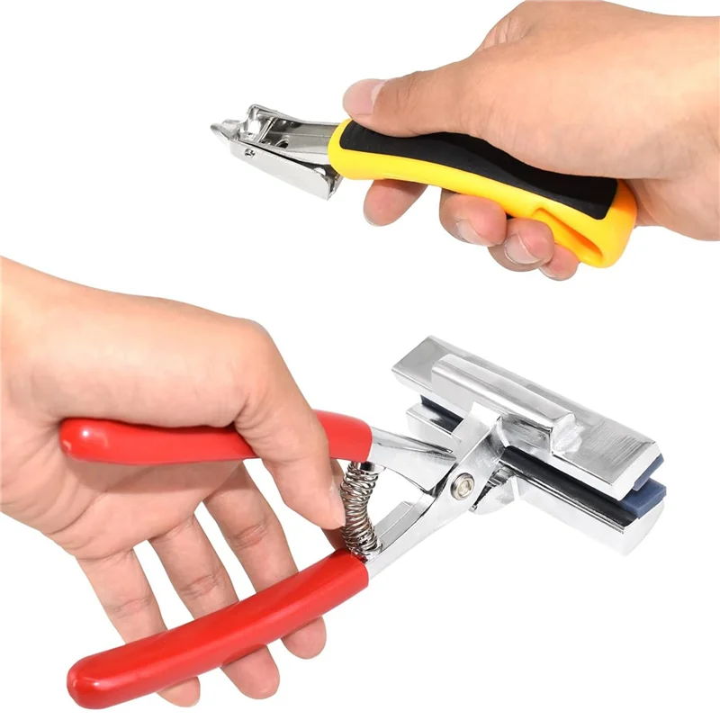 Best-2X كماشة قماش ومجموعة مزيل التيلة، كماشة تمديد قماشية مضادة للتآكل من الفولاذ المقاوم للصدأ مع زنبرك #5