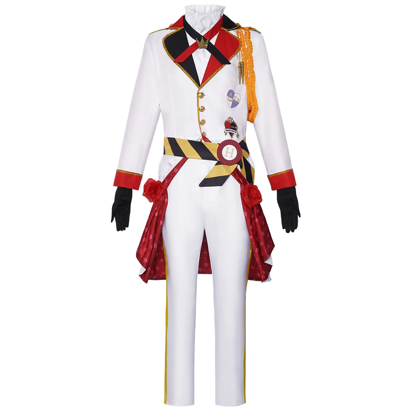 Twisted Wonderland Riddle Rosehearts Cosplay Costume Ace Trappola Heartslabyul Idol Outfit Party Uniform with Cape Full Set - view 4