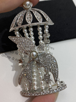 Deluxe C-Series Avian Pin: Master-Crafted Silver Scarf & Suit Wing, Luxury Best-Seller, Aerial Holiday Gift Artistry