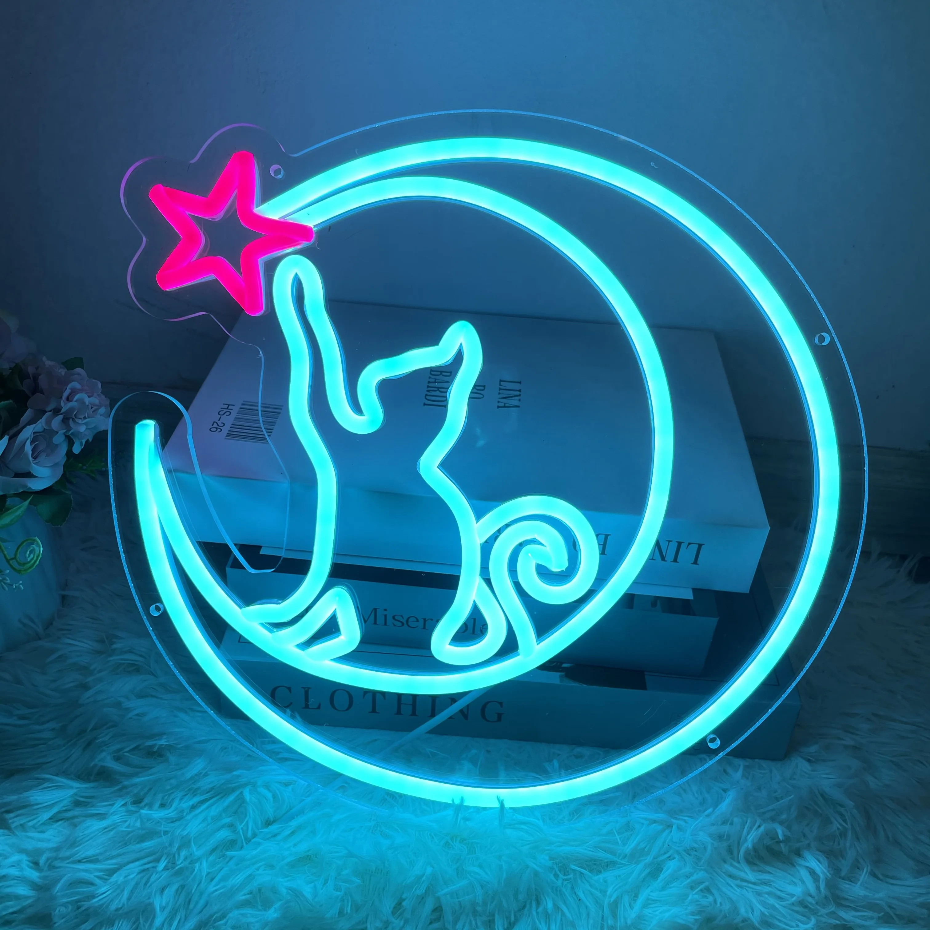 Animes Neon Signs for Wall Decor Customizable Man Cave Good Vibe Bar Club Sign Beautiful Girl Home Decoration