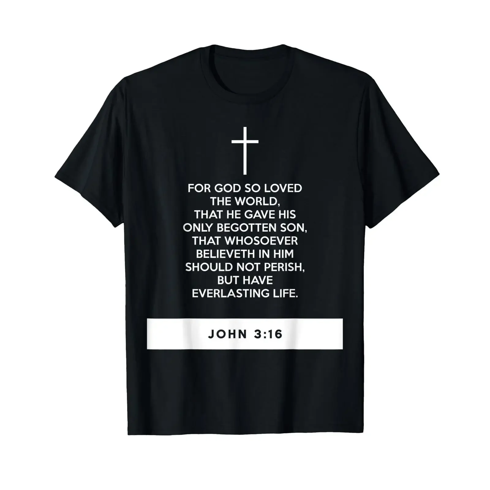 Proverbs Bible Study John 3 16 T Shirt black vintage Washed streetwear homme Slightly Unisex fashion Stretched