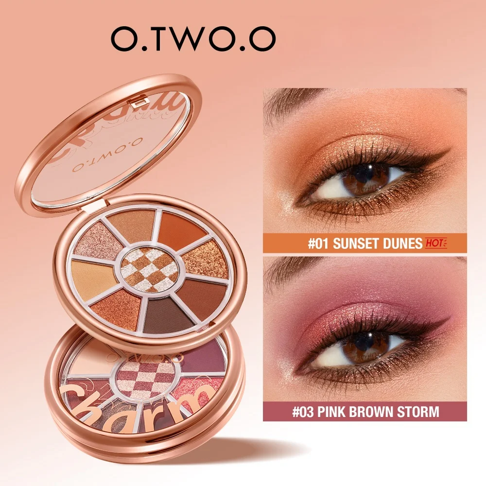 OTW O.O-paleta de sombra de ojos, 9 colores, resistente al agua, mate, suave, brillo nacarado, brillo, maquillaje, sombra de ojos brillante, venta al por mayor