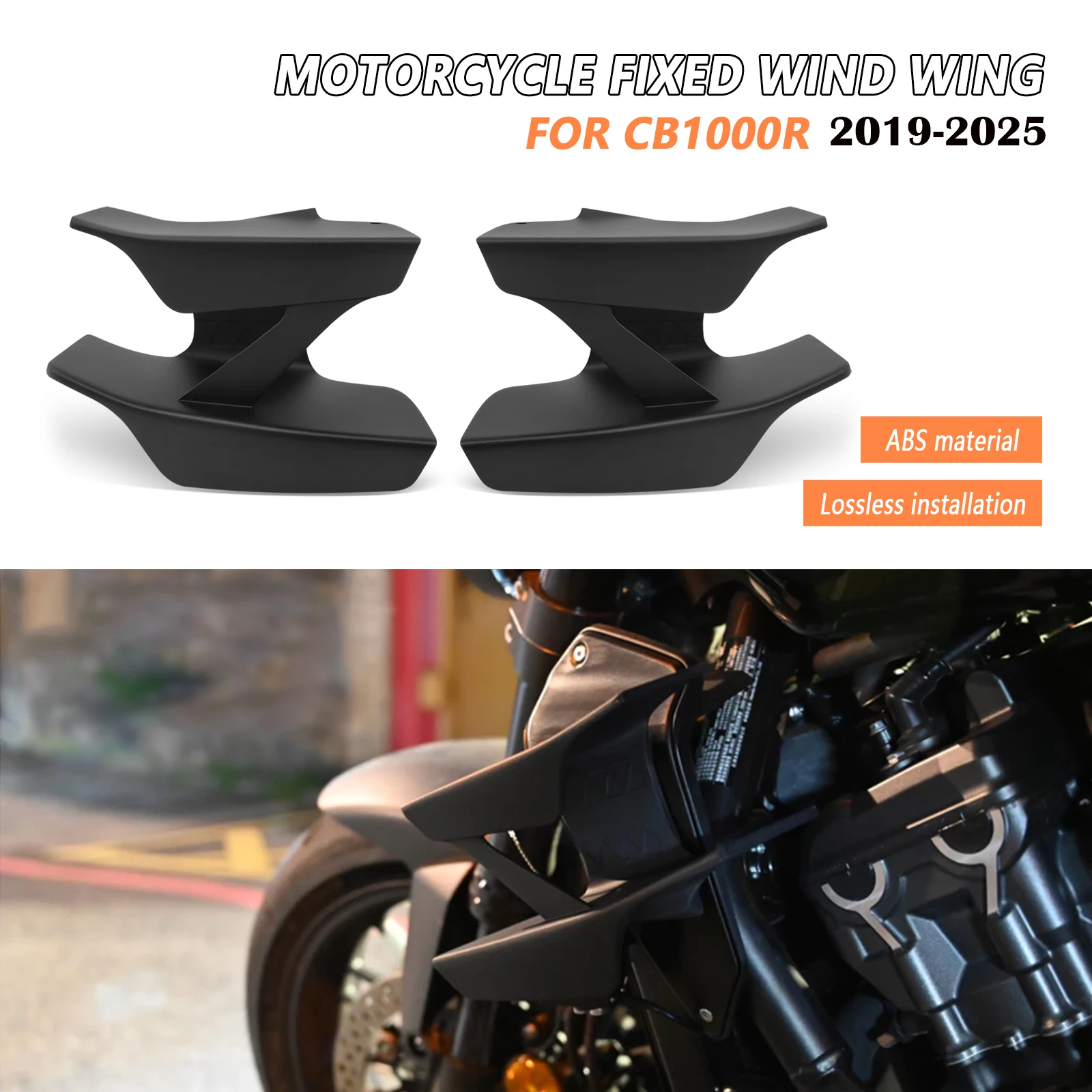 

Аксессуары для мотоциклов, боковое крылышко, спойлер, фиксирующее крыло, передний обтекатель для Honda CB1000R 2019-2022 2023 2024 2025