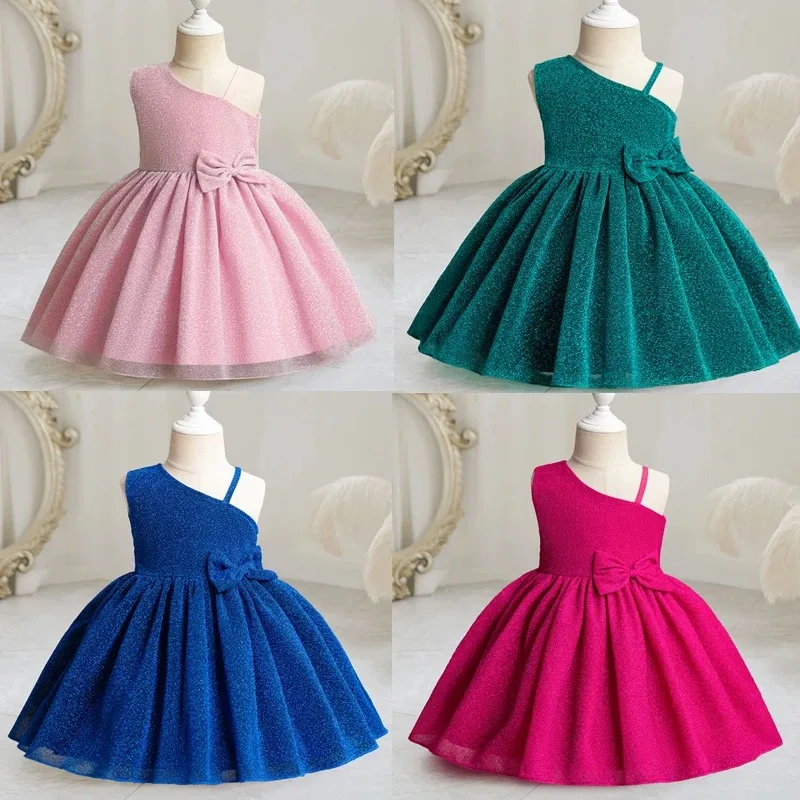 

XT8Summer Dress Sleeveless Suspend Baby Girl Dress Princess Birthday Flower Girls Dresses for Wedding Formal Occasion EveniXT6@!