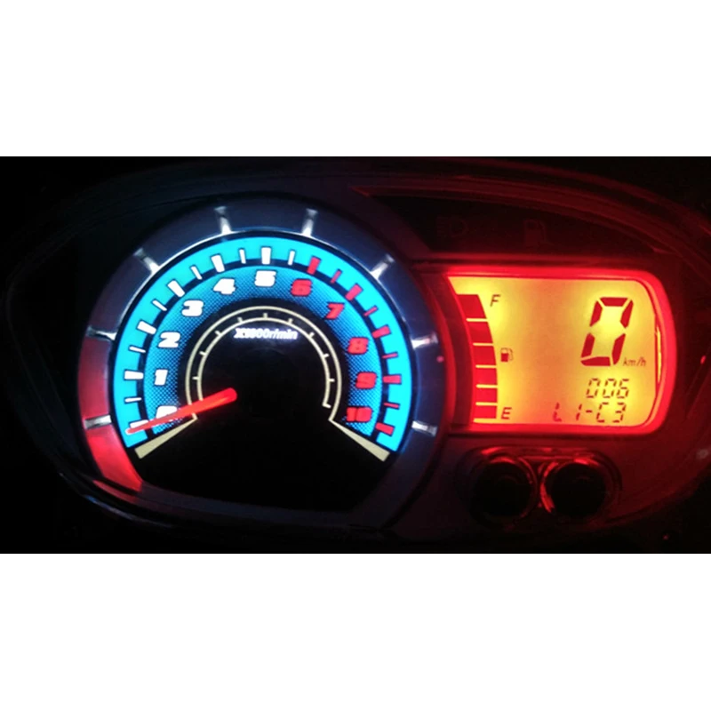 Motorcycle LCD Digital Speedometer Odometer Backlight Motorcycle Odometer Suit For GY6 Yamaha For Honda Speed Sensor