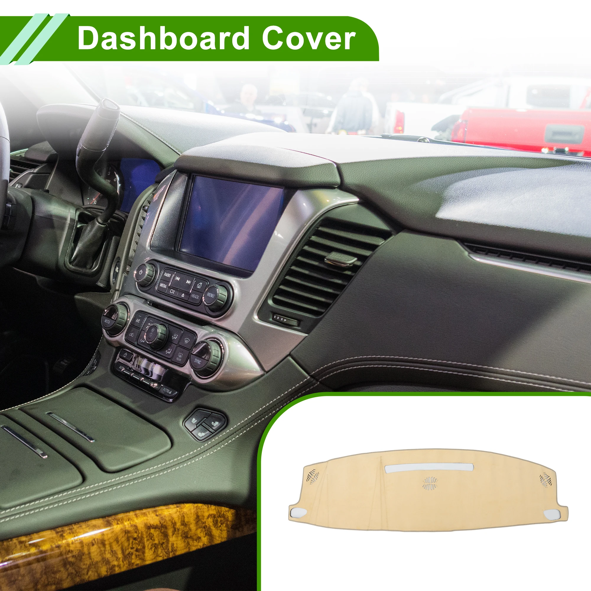 housse-de-tableau-de-bord-uxcell-pour-chevrolet-suburban-2021-2024-sans-hud-en-flanelle-beige-1-piece
