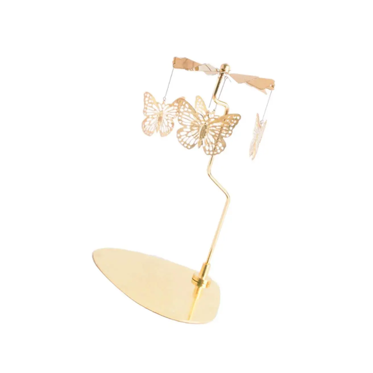 

Rotating Spinner Candle Tea Light Holder Table Home Desktop Decor Rose