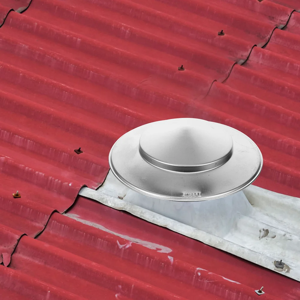 Thick Durable Chimney Rain Cap Stainless Steel Roof Vent Cover Weatherproof Chimney Protector Cover Roof Vent Caps