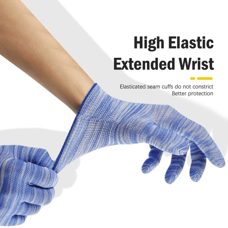 قفازات البستنة من النيلون ، قفازات شريط مانعة للإنزلاق ، اللون ، المنزل ، تنظيف الفناء ، أعمال الزراعة ، زوج واحد