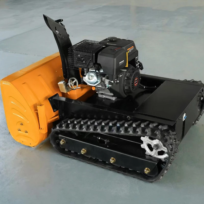 Remote Control Crawler Snow Plow Snow Removal Machine Gear 300kg Weight 1 Year Warranty PLC Core Components for Report Video