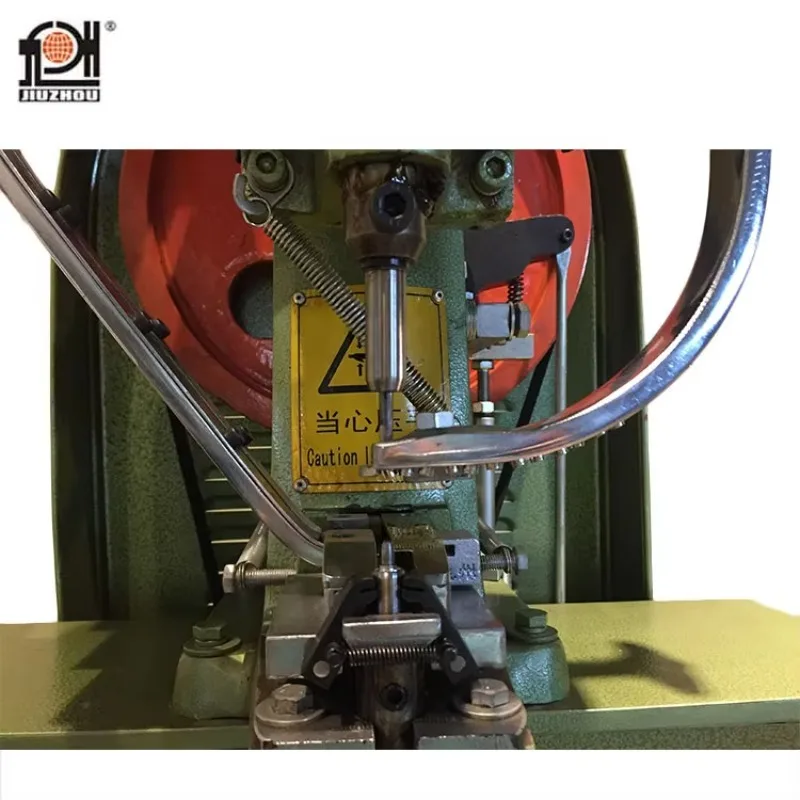 JZ-989G High Speed Electric Dual Feed Grommet Press Machine For Leather Belts Bags Garments