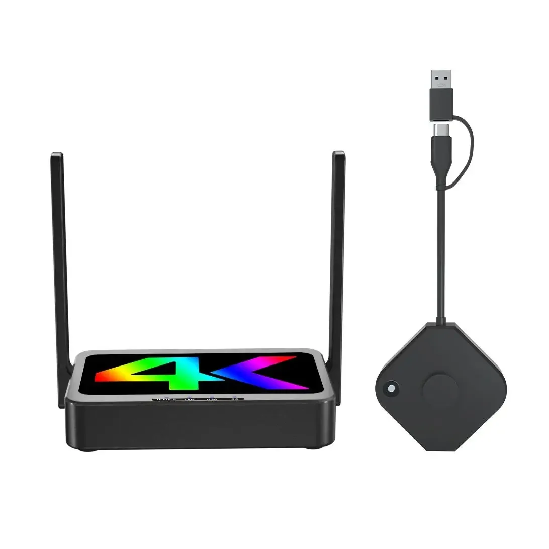 

E8T 100FT 30M Transmission Range Support 64 to 1 HDMI Wireless Presentation System Video Audio Transmitter and Receiver 5G WiFi