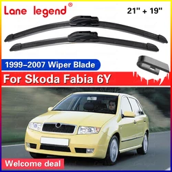 Car Wiper Blades For Skoda Fabia MK1 6Y 1999-2007 2006 2005 2004 2003 2002 2001 2000 Front Windshield Accessories 21