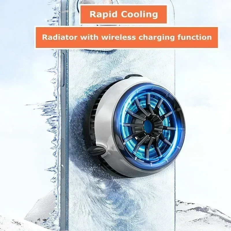 

MEMO CX03 Mobile Phone Semiconductor Magnetic Cooling Radiator with Wireless Charging Function for IOS Android PUBG Game Cooler