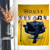House MD TV Printed Large Wall Tapestry Headboard Aesthetic Wall Hanging Flags Bedroom Dormitory Background Cloth Birthday Gifts