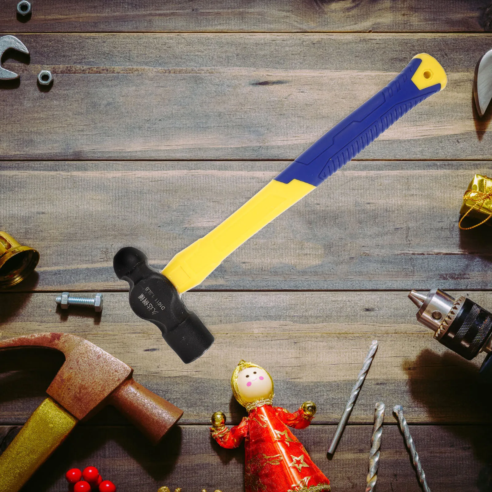 

Secure Hold Round Head Hammer Ergonomic Design Long Lasting High Carbon Household Instrument