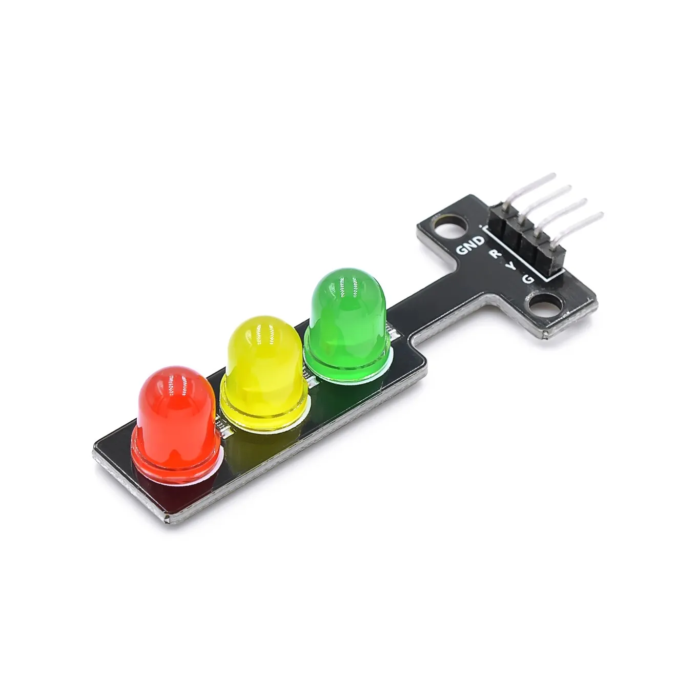 Mini Módulo de pantalla LED de tráfico para Arduino, rojo, amarillo, verde, 5mm, 5V
