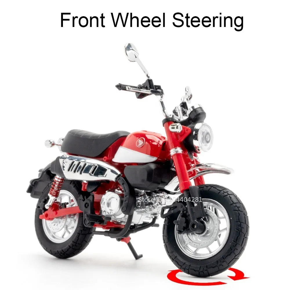 1:12 Honda Monkey CBR1000 Motorrad Modell Diecast Legierung Auto Spielzeug Vorderrad Lenkung Stoßdämpfung Funktion Fahrzeug Kind Geschenk – Detail 7