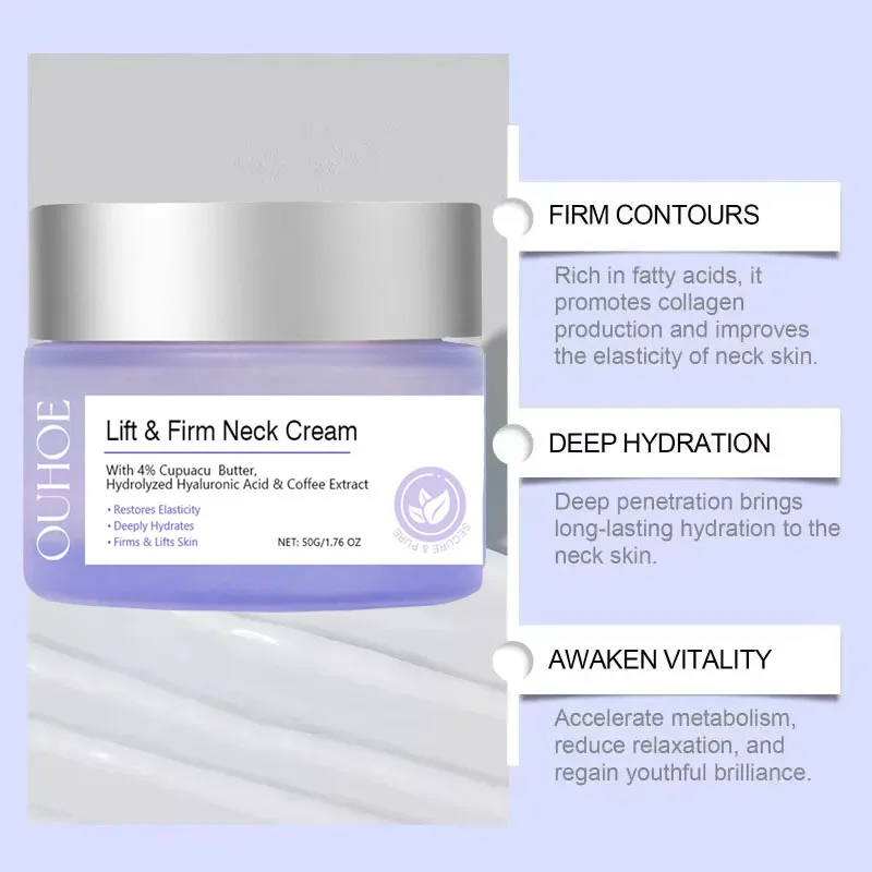 New Tighten Lift Neck Cream Lightens Fine Lines Brightens Firms Nourishes Neck Cream Lightening Smoothing Moisturizer Neck Cream