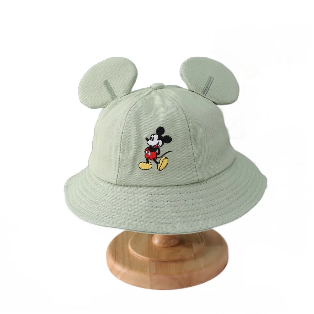 Cartoon  Bucket Hat Spring Summer Animal Embroidery Panama Fisherman Cap Baby Boys Girls Sun Hats Kids Outdoor Caps