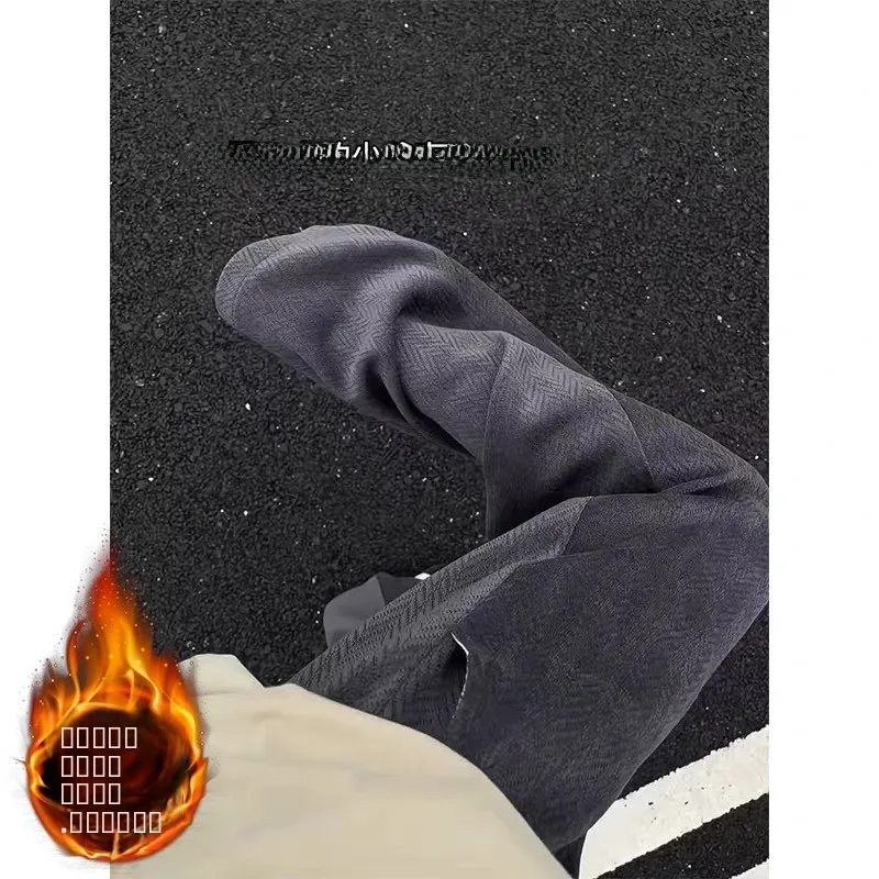 

Мужские повседневные брюки Deep ey с узором в виде пшеничных колосьев, осенне-зимние, американского стиля, прямые, свободные, в стиле кэжуал