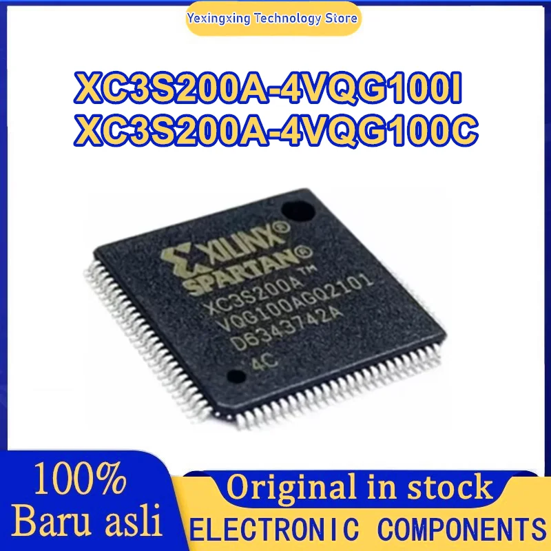 XC3S200A-4VQG100I XC3S200A-4VQG100C XC3S200A 4VQG100C QFP-100 Chipset Chip incorporado XILINX Circuitos integrados Ic