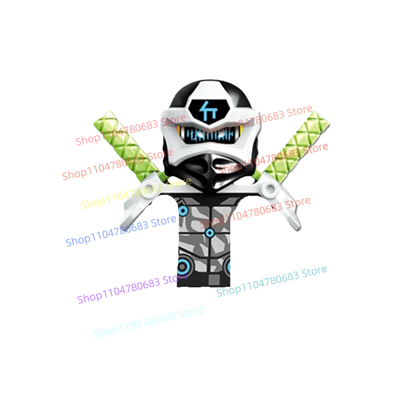 Bloques de construcción MOC guerrero energético Ninja montaje modelo estatuilla Anime elementos de TV maestro temporada 12 juguete regalo de vacaciones coleccionable