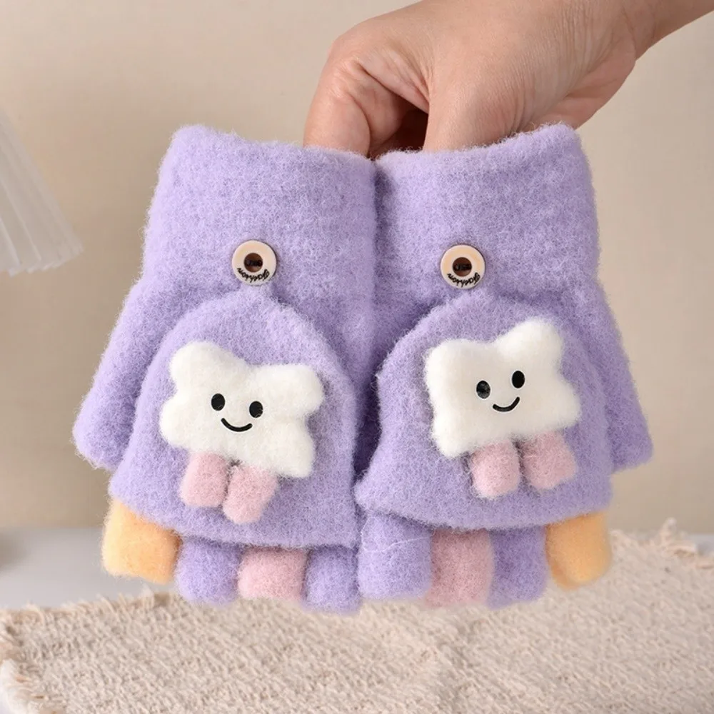 New Children Cartoon Gloves Windproof Warm Kids Winter Gloves Touch Screen Thickened Toddler Warm Gloves Baby