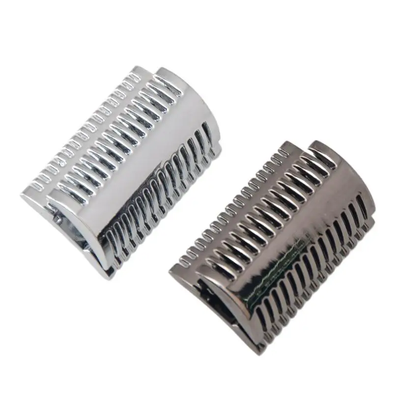 1PCS Safety Razor Stainless Steel Top Aggressive Chrome Color Double-edged Mens Slant Safety Razor Head Replacement Accessory view 5