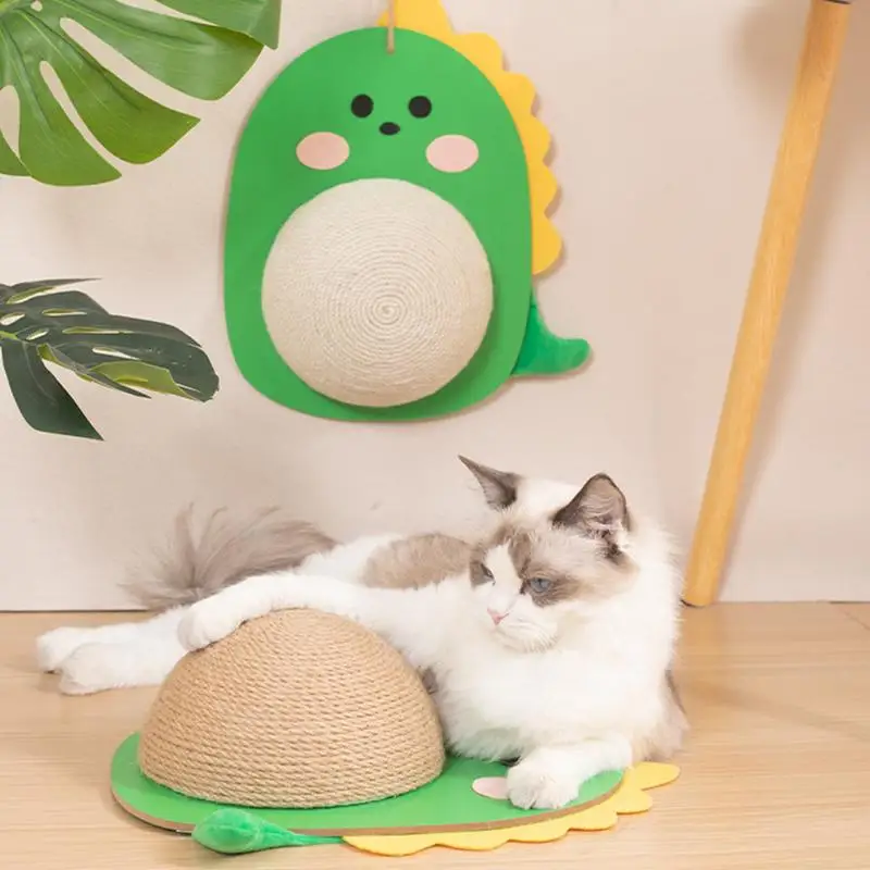 Cats Scratching Ball Wear-Resistant Sisal Scratcher Toy No Flakes Cats Scratching Ball Vertical Sisal Rope Ball For Kitten Cat