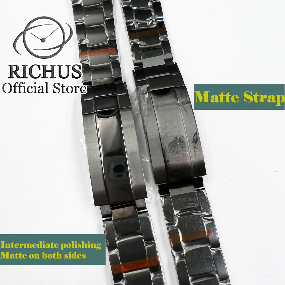 Watch Bracelet Fit SUBMARINER Series watch case Solid Stainless Steel Watch Strap ChainWatchBand Oyster Bracele Black Gold color