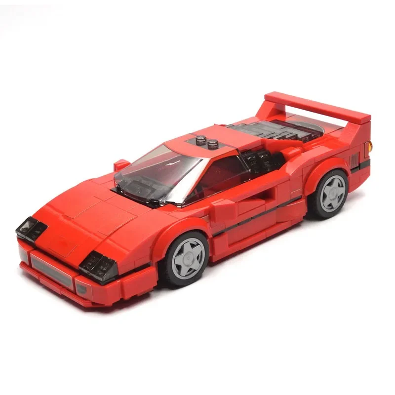 MOC-60667F40thAnniversaryIconic และหนึ่งในซูเปอร์คาร์ที่ได้รับการยอมรับที่สุดประกอบอาคาร Blockmodel ของเล่นวันเกิดสําหรับเด็กปัจจุบัน